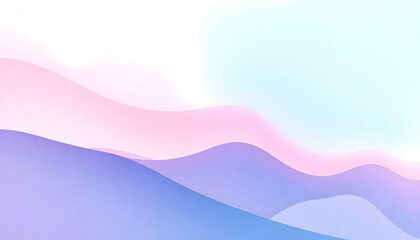 Abstract image featuring soft curves with layered pastel color gradients