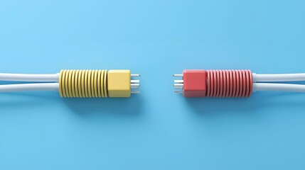 Detailed photograph showcasing the process of using a butt connector to join and secure two electrical wires