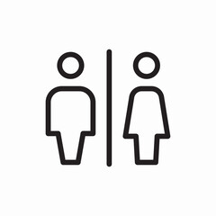 Restroom bathroom signs icon vector sign