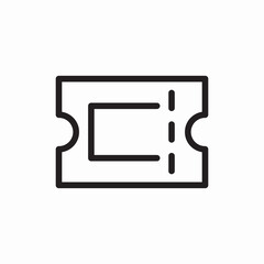 Ticket admission coupon icon vector sign