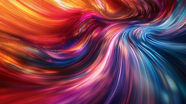 Imagine colors flowing through a futuristic digital landscape, creating streaks of light and motion. This vibrant and abstract background makes you feel like you're in another dimension.