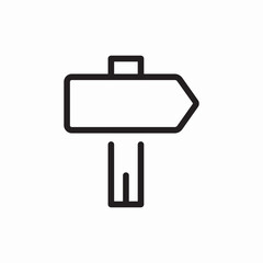 Signpost Direction road sign icon vector sign