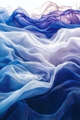 Obraz premium A blue and purple abstract background with wavy lines