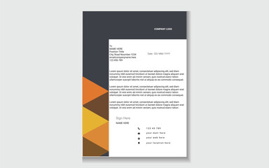 Professional Letterhead Template | Modern Corporate & Stock Market Design