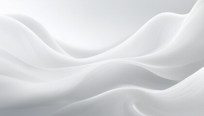 Fototapeta premium 抽象的なテクスチャ、背景素材（白、グレー、波模様のデザイン）