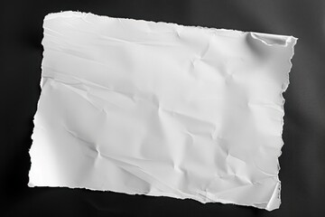 Obraz premium White sheets paper on black background, Blank paper