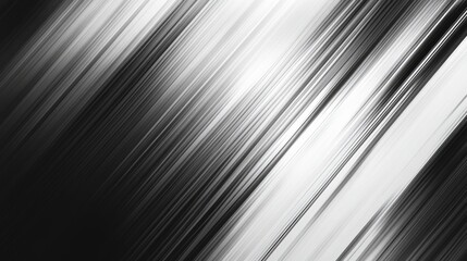 Obraz premium Sleek Abstract Gradient Background with Diagonal Stripes in Black and White