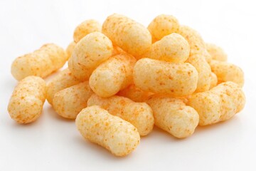 Fototapeta premium cheese puff snacks isolated on white