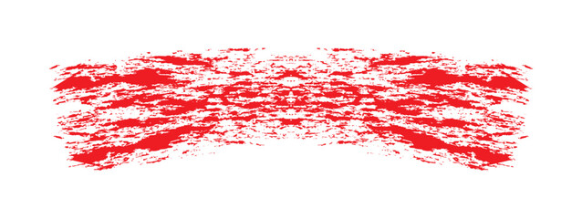 Paint Brush Stroke. Texture brushes and modern grunge brush lines. Ink brush artistic design element for frame design. Vector isolated elements set. Grungy Red swatches. Rough smears and stains.