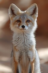 Obraz premium A close up of a fox looking at the camera