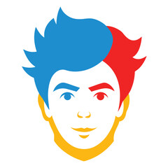 face of the girl with yellow eyes