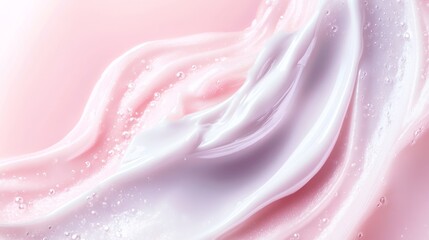 Advanced Scientific Depiction of Ethylhexylglycerin on Soft Pink Background