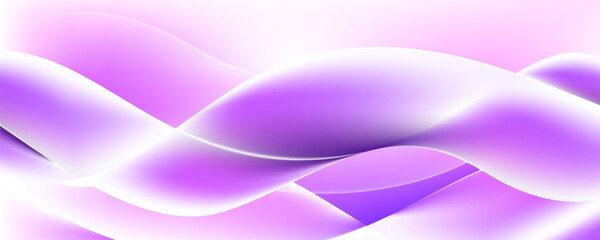 Purple pink and white waves abstract background