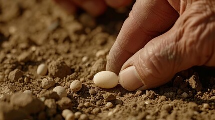 Farmer assessing soil quality before planting vegetable seeds  essential gardening techniques