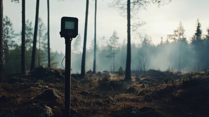 Heat detection in an outdoor setting to monitor fire risks. Featuring environmental safety and precision