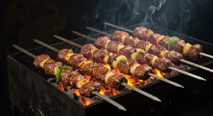 Turkish Shis Kebap - Assorted Chicken and Meat Grill Skewers