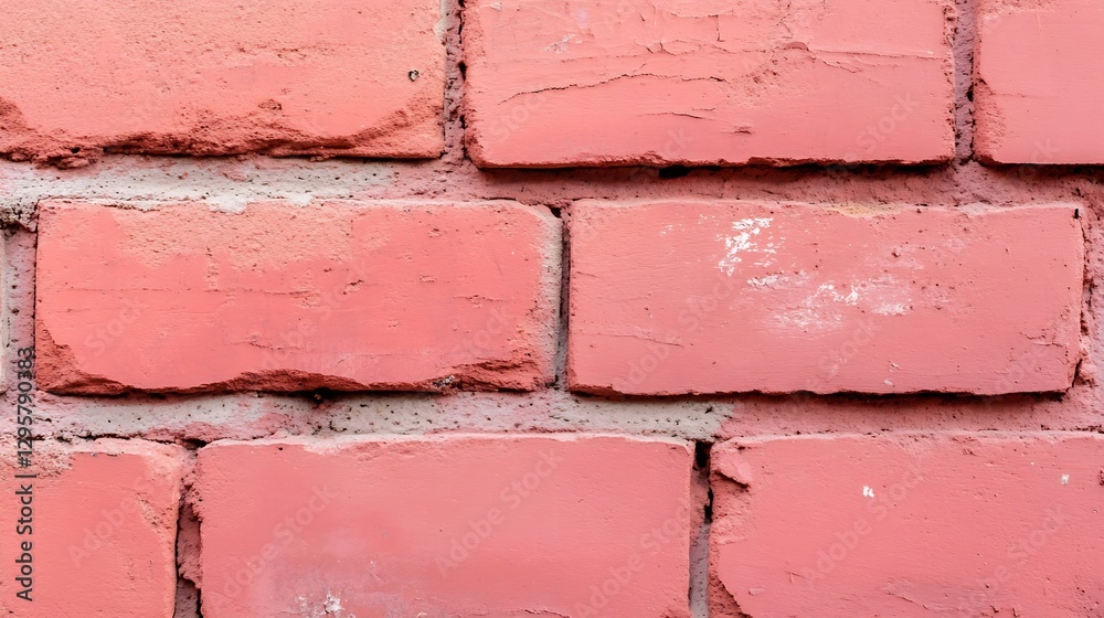 Poster rustic red brick wall texture with distinctive color palette highlighting unique features : generati