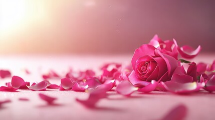 High definition pink rose wallpaper with soft focus and textured background for digital use