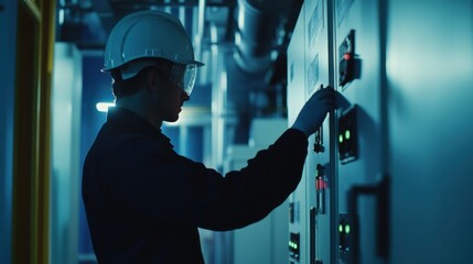 Heat detection system used by a technician in a power plant for system diagnostics. Featuring diagnostics and power monitoring