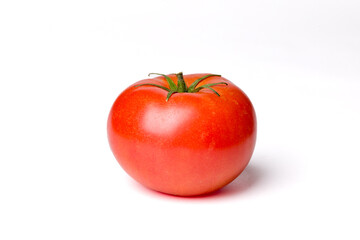 Solo Tomato on White Background