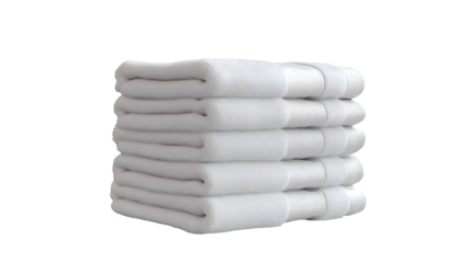 Spa Resort Clean White Towels Stacked Luxury Hotel Fresh Bathroom Amenities