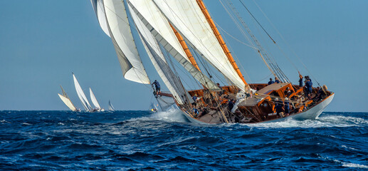 Sailing yacht race. Yachting. Sailing. Regatta   © Alvov