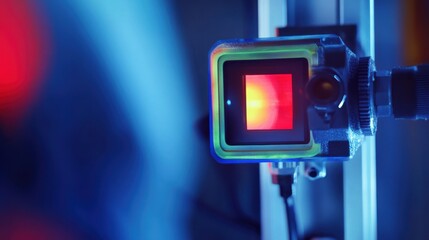 Heat detection system used by a technician to evaluate equipment temperature. Featuring precision and monitoring