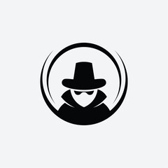 Modern Card Magician Logo Vector Illustration