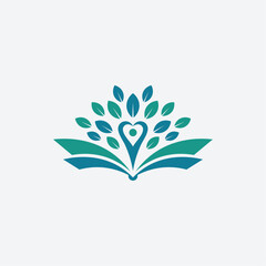Modern Medical Nature Logo Vector Illustration