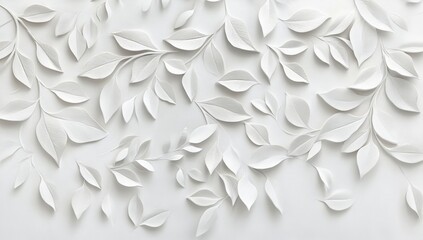 White paper leaves design, background, nature,  decorative