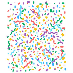 Confetti icon vector. Holiday illustration sign. Event symbol or logo.