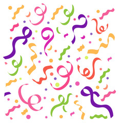 Confetti icon vector. Holiday illustration sign. Event symbol or logo.