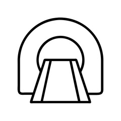 tunnel icon, tunnel line art - simple line art of tunnel, perfect for tunnel logos and icons