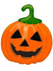 The scary Halloween pumpkin