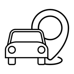 Navigation icon vector. Trip illustration sign. Location symbol. Pin logo.