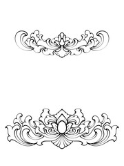 vintage floral frame