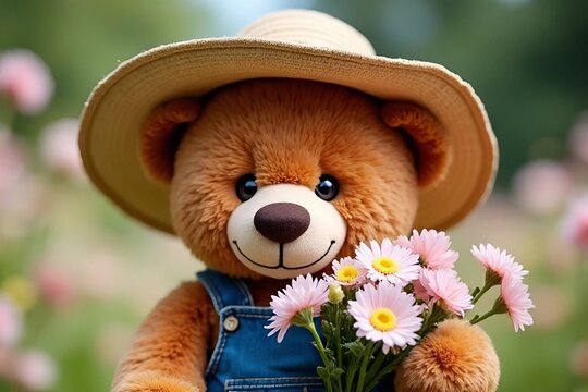 beary brown flowers 2