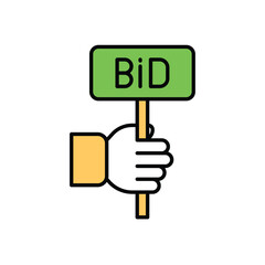 Bid Vector icon