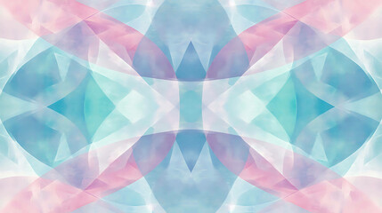 Obraz premium Geometric abstract pattern in pastel tones with a minimalist design