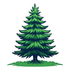 Obraz premium High-quality PNG of a lush green tree isolated on a white background. Perfect for graphic design, presentations, landscaping projects, eco-friendly themes, and digital artwork