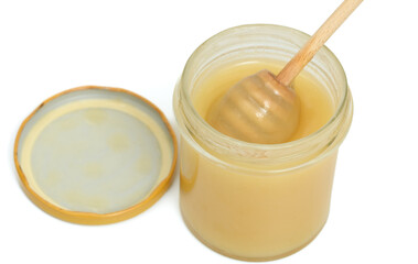 Miód kremowy jasny rzepakowy w słoiku 