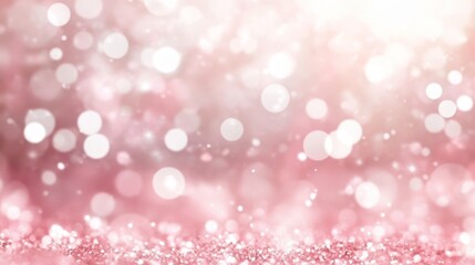 Pink Glitter Sparkle Background: A Festive, Romantic Image