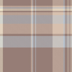 Sample check textile tartan, shape texture pattern fabric. Presentation plaid seamless vector background in light and pastel colors.