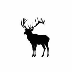 Obraz premium r0nan_ex_Simple_flat_2D_icon_elk_isolated_on_a_white_background_f539e066-9488-44e6-816d-f73e8e114369_bottom_left