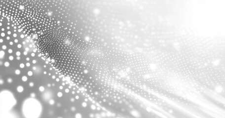 Abstract digital dots, dynamic design, futuristic background, glowing particles