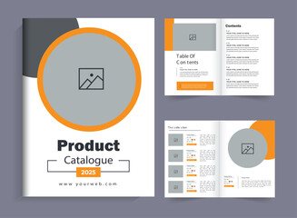 Modern Interior Design Portfolio Layout Template, Interior Design Magazine Layout for Home Decoration. Multipurpose Product catalog design, company furniture product catalog