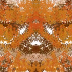abstract the face grunge illustration paint art pattern and background the orange na yellow graphic fashion style