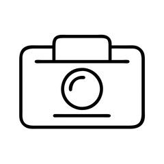 front camera icon, front camera line art - simple line art of front camera, perfect for front camera logos and icons