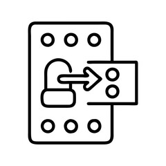 lock screen icon, lock screen line art - simple line art of lock screen, perfect for lock screen logos and icons