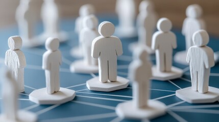 Conceptual Network of Connections Explore the Interconnectedness of Individuals in a Symbolic Representation of Social Media, Business Networks, and Community Relationships Visualize the Power of